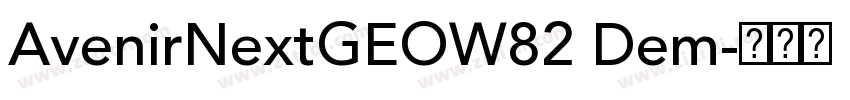 AvenirNextGEOW82 Dem字体转换